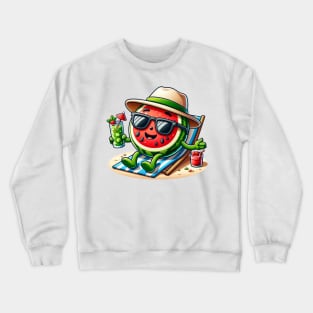 Watermelon Chill Out - Summer Breeze and Fresh Squeeze Crewneck Sweatshirt